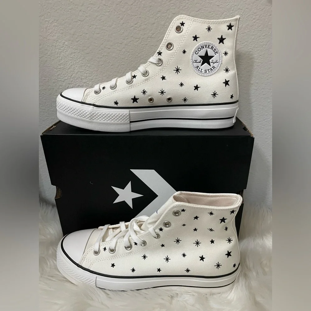 Converse Chuck Taylor All Star Lift Crystal Energy Egret High Top Platform Shoes_3